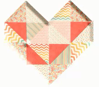 Learn how to create a gorgeous DIY geometric heart with Karen from Photos Kept Alive! #digiscrap